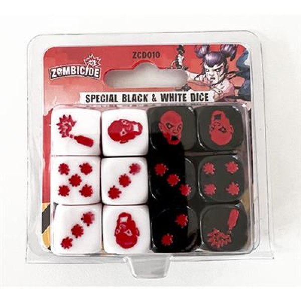 Zombicide 2A Ed.-Special Black And White Dice