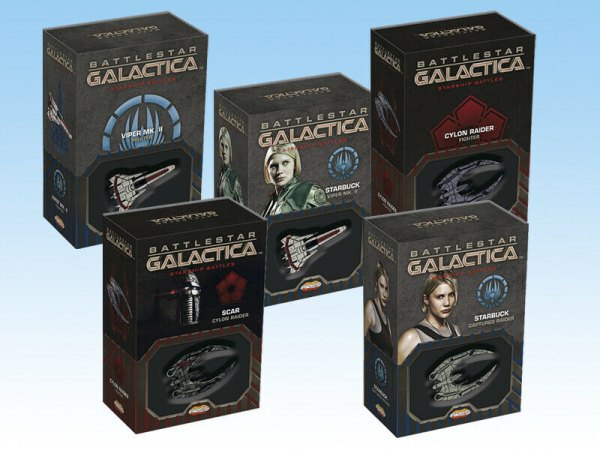 Battlestar Galactica Gioco + Wave 1 e 2 Super Premium Pack Spazio MEGA BUNDLE